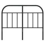 vidaXL Metal Headboard Black 120 cm