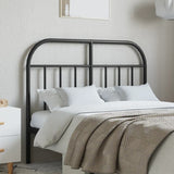 vidaXL Metal Headboard Black 120 cm