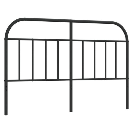 vidaXL Metal Headboard Black 140 cm