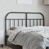 vidaXL Metal Headboard Black 140 cm