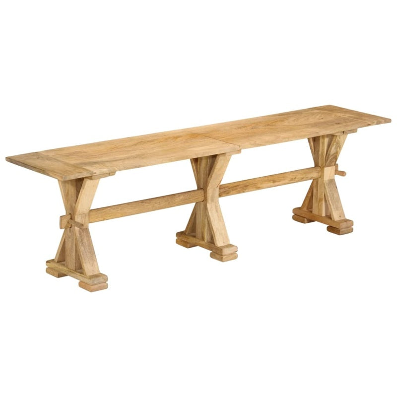 vidaXL Bench 160x35x45 cm Solid Wood Mango