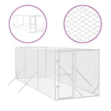 vidaXL Outdoor Dog Kennel Silver 2x6x2 m Galvanised Steel