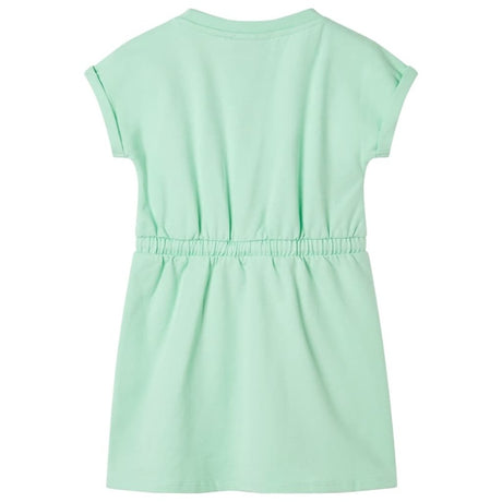 Kids' Dress with Drawstring Bright Green 128