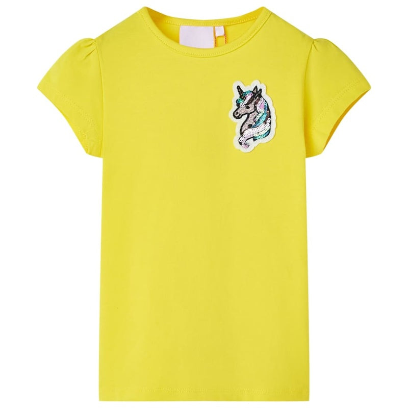 Kids' T-shirt Bright Yellow 104