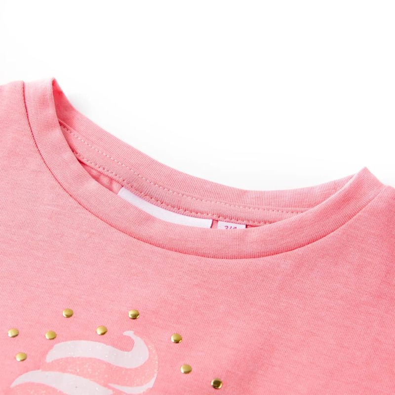 Kids' T-shirt Bright Fluo Pink 116