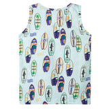 Kids' Tank Top Soft Blue Melange 128