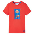 Kids' T-shirt with Short Sleeves Red 92