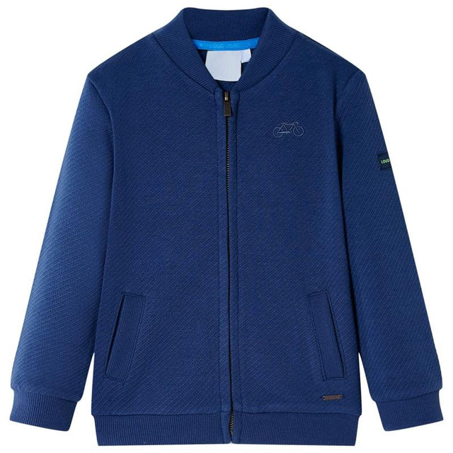 Kids' Sweatshirt with Zip Navy 116