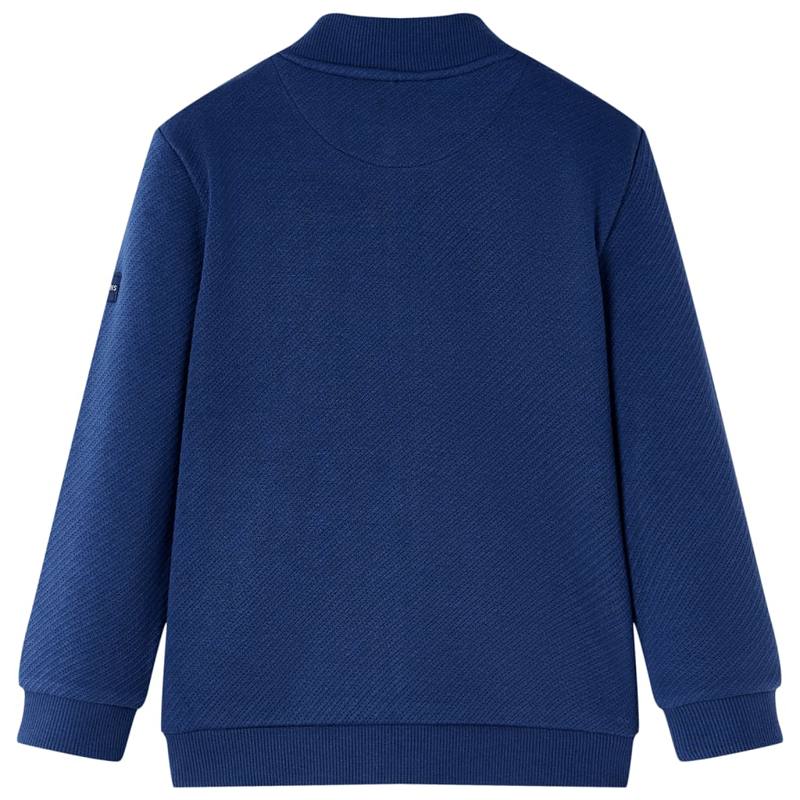 Kids' Sweatshirt with Zip Navy 116