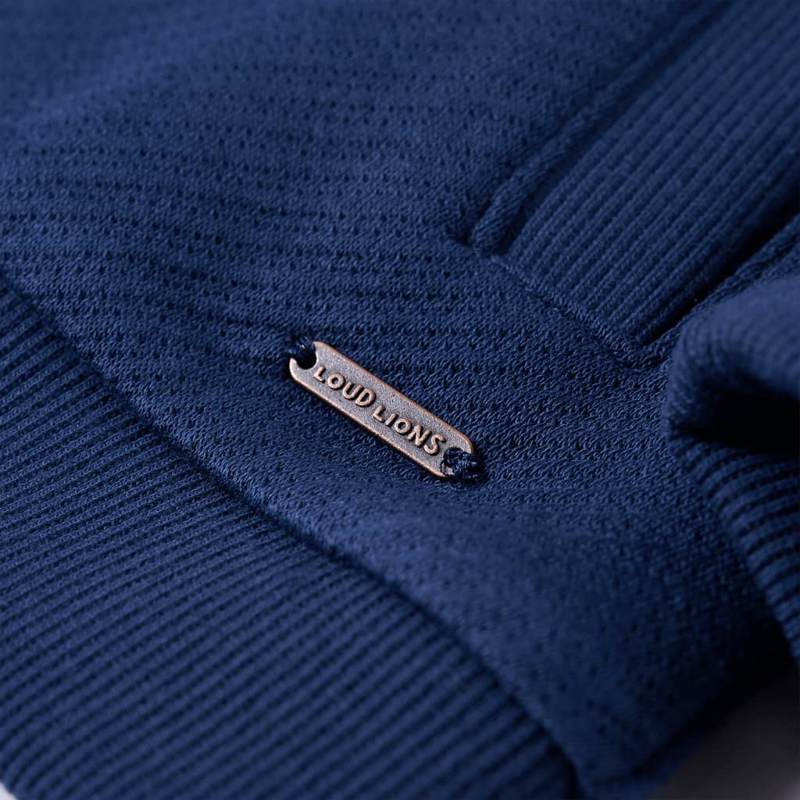 Kids' Sweatshirt with Zip Navy 116