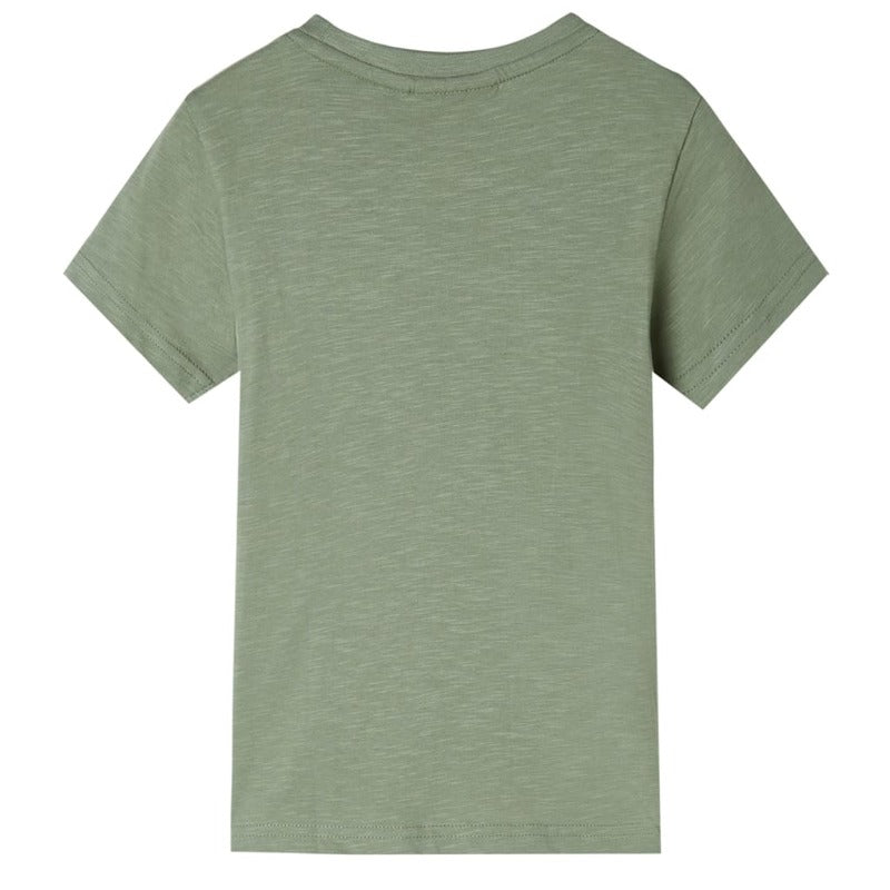 Kids' T-shirt with Short Sleeves Light Khaki 128