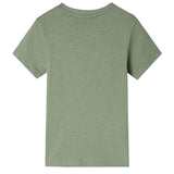 Kids' T-shirt with Short Sleeves Light Khaki 128