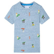 Kids' T-shirt Blue Melange 104