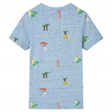 Kids' T-shirt Blue Melange 104