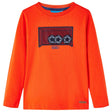 Kids' T-shirt with Long Sleeves Bright Orange 116