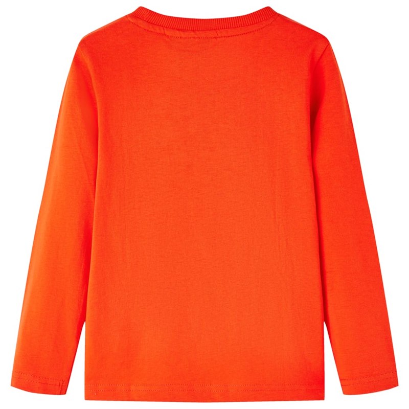 Kids' T-shirt with Long Sleeves Bright Orange 116