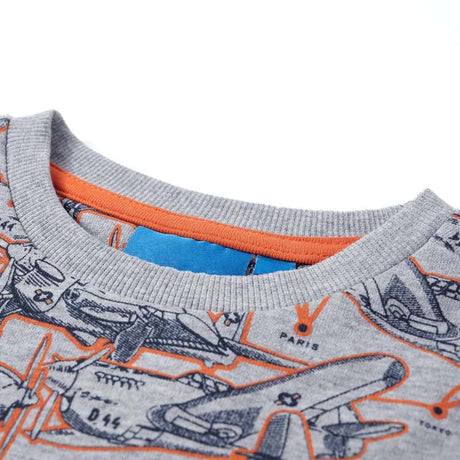 Kids' Sweatshirt Grey Melange 104