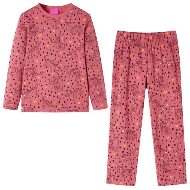 Kids' Pyjamas with Long Sleeves Old Pink 128