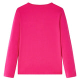 Kids' T-shirt with Long Sleeves Bright Pink 116