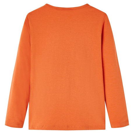 Kids' T-shirt with Long Sleeves Burnt Orange 104