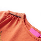 Kids' T-shirt with Long Sleeves Burnt Orange 104