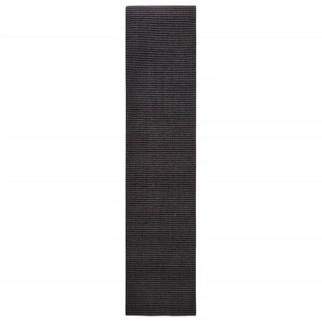 vidaXL Sisal Rug for Scratching Post Black 80x350 cm