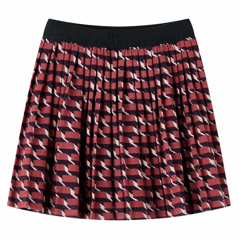 Kids' Pleated Skirt with Glitter Navy 104