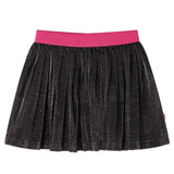 Kids' Pleated Skirt with Glitter Navy 140