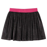 Kids' Pleated Skirt with Glitter Navy 140