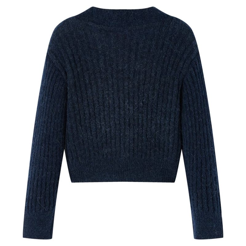 Kids' Cardigan Knitted Navy 140