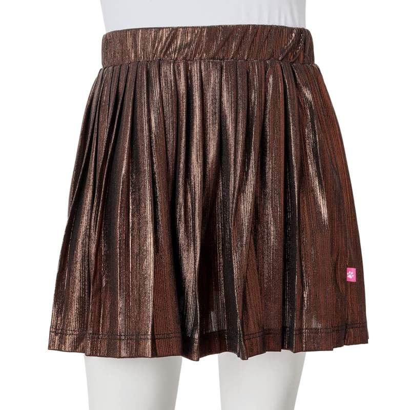 Kids' Skirt with Glitters Cognac 92