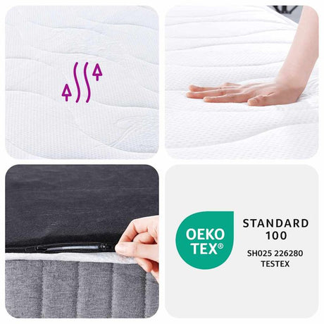 vidaXL Pocket Spring Mattress Medium 80x200 cm