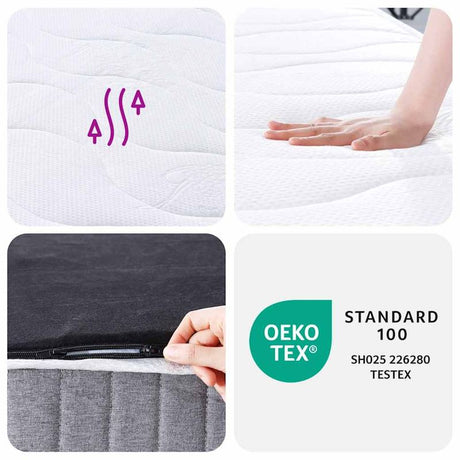 vidaXL Pocket Spring Mattress Medium 120x200 cm