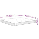 vidaXL Pocket Spring Mattress Medium 180x200 cm