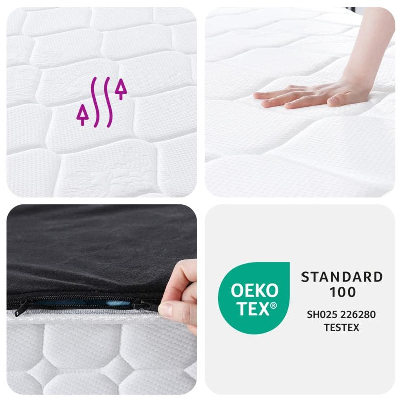 vidaXL Pocket Spring Mattress Medium Firm 90x190 cm Single Size