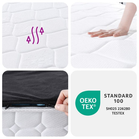 vidaXL Pocket Spring Mattress Medium Firm 100x200 cm