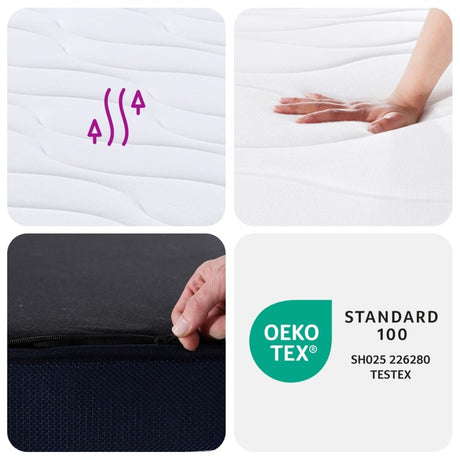 vidaXL Pocket Spring Mattress Medium Firm 100x200 cm