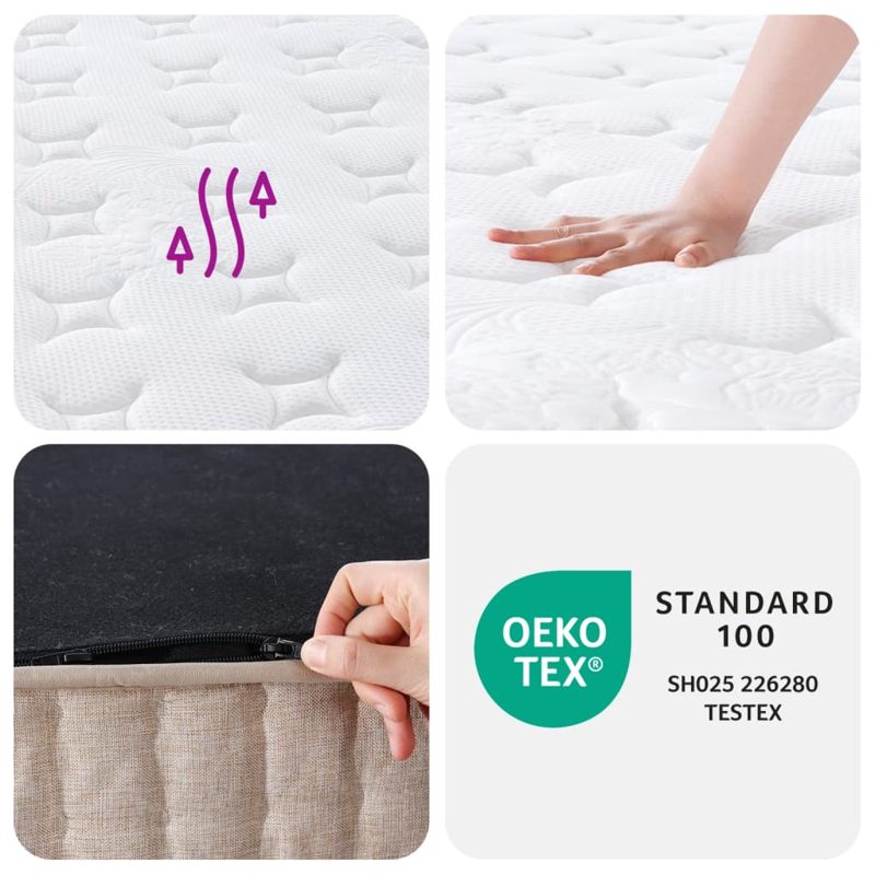 vidaXL Pocket Spring Mattress Medium 80x200 cm