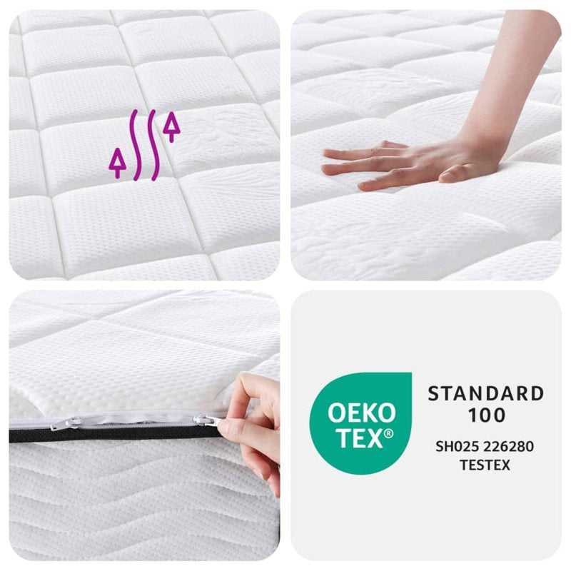 vidaXL Pocket Spring Mattress Medium Plus 80x200 cm