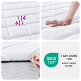 vidaXL Pocket Spring Mattress Medium Plus 80x200 cm