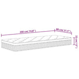 vidaXL Pocket Spring Mattress Medium Plus 80x200 cm