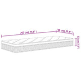 vidaXL Pocket Spring Mattress Medium Plus 90x200 cm