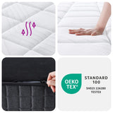 vidaXL Pocket Spring Mattress Medium Plus 90x190 cm Single Size