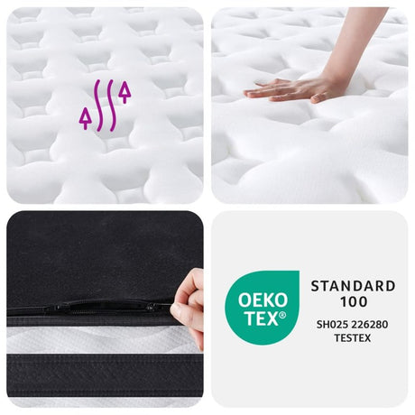 vidaXL Pocket Spring Mattress Medium 80x200 cm