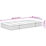 vidaXL Bonnell Spring Mattress Medium 80x200 cm