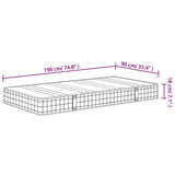 vidaXL Bonnell Spring Mattress Medium 90x190 cm Single Size