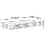 vidaXL Bonnell Spring Mattress Medium 90x200 cm