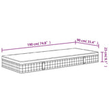 vidaXL Bonnell Spring Mattress Medium 90x190 cm Single Size