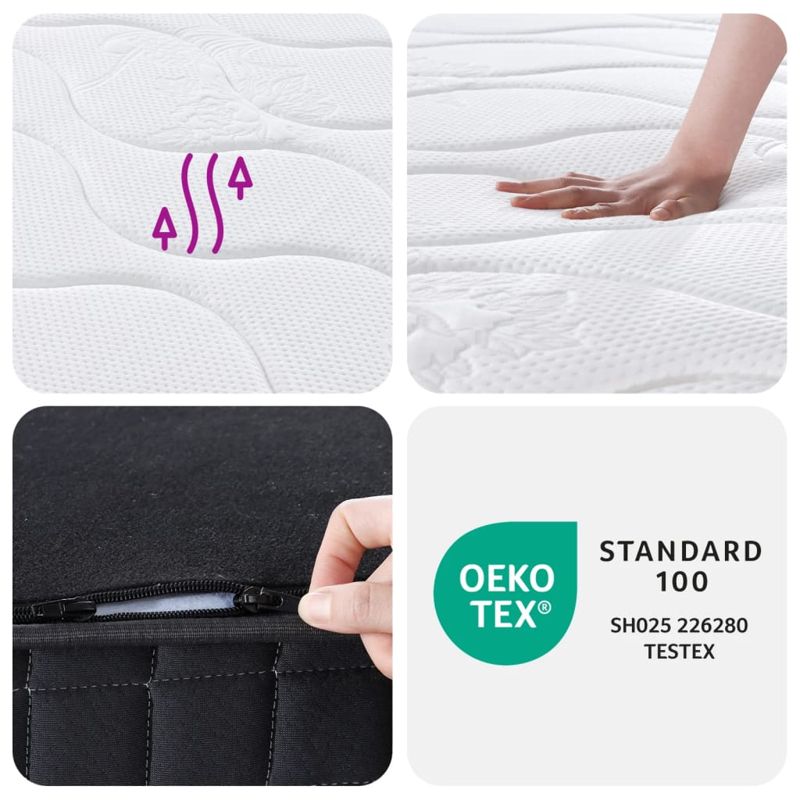 vidaXL Bonnell Spring Mattress Medium 90x200 cm