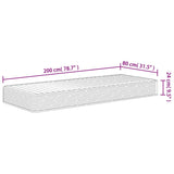 vidaXL Foam Mattress Medium Soft 80x200 cm